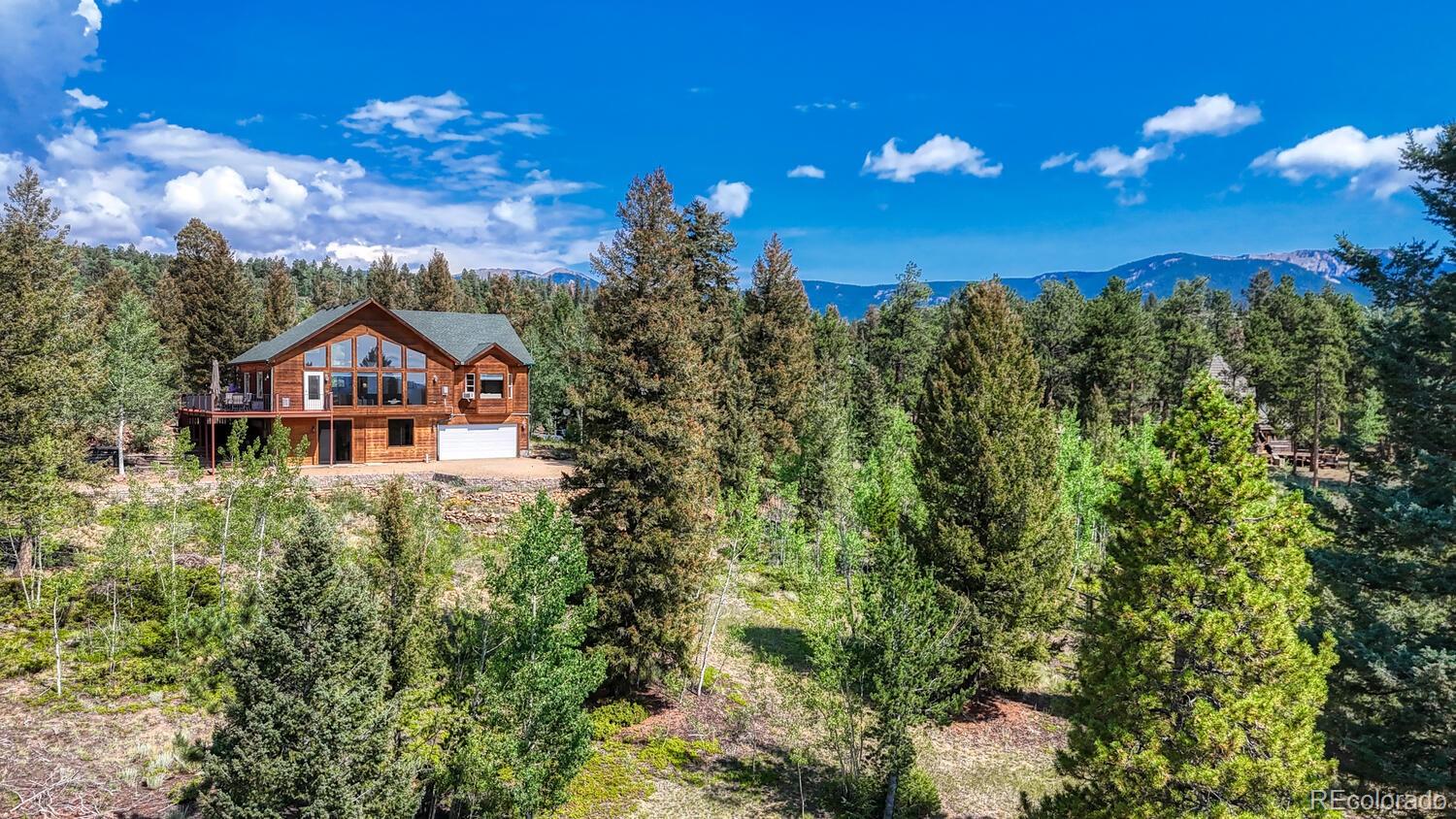 50 Ridge Lane Bailey, CO 80421 - Photo 28 of 37 a view of a house with a yard and potted plants