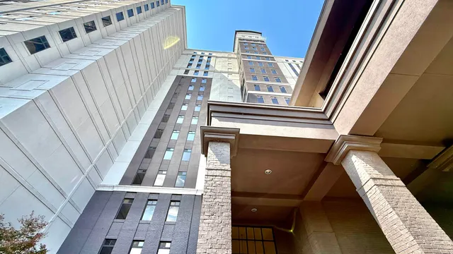 a view of front door of house