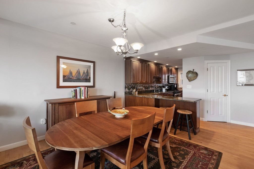 220 Commercial Street, Unit 5A Boston, MA 02109 - Photo 5 of 40 a view of a dining room with furniture and wooden floor