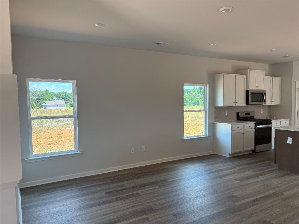 129 Cedar Shoals Easley, SC 29640 - Photo 29 of 31 An open floorplan seamlessly connects the well-appointed kitchen to a naturally illuminated living space.