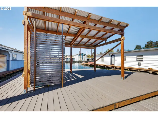 a view of a balcony with chairs