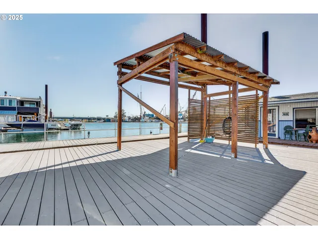 a view of outdoor space with seating space