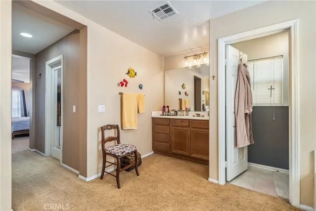 a very nice looking room with a mirror