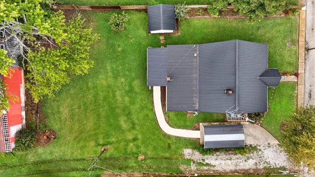 a living room with furniture potted plant and window