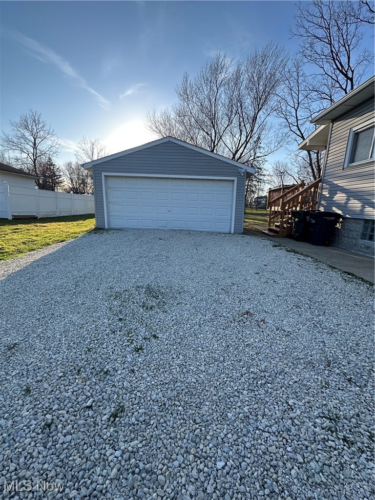 60 Taylor Road Barberton, OH 44203 - Photo 35 of 35 Detached garage with fence