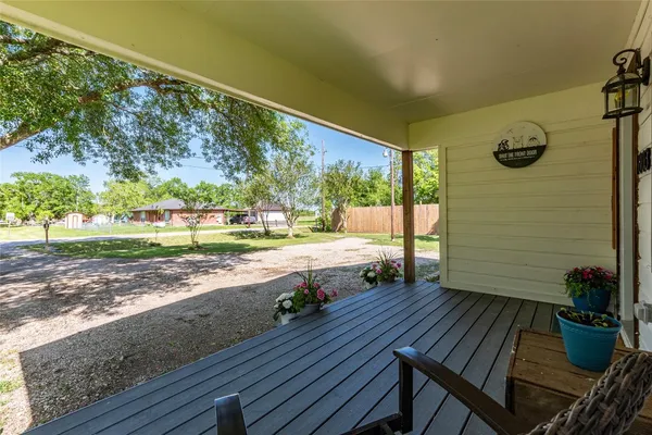 a view of a door with a wooden door