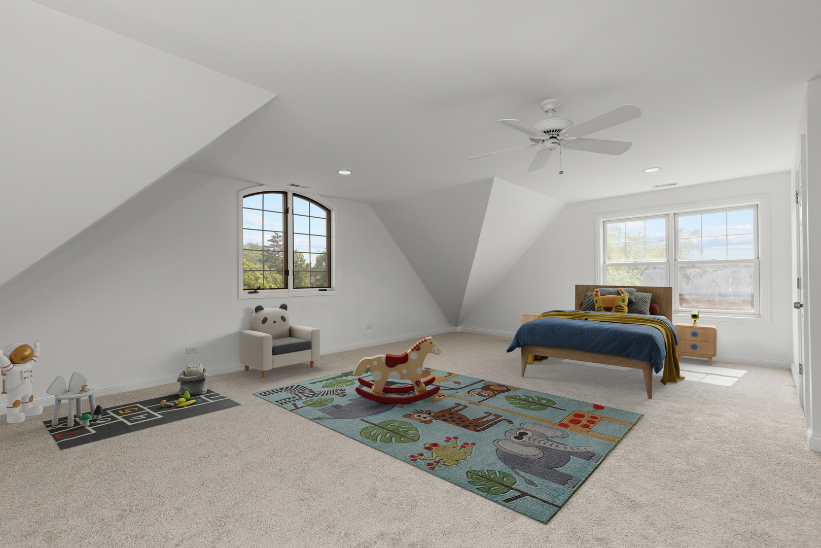 6972 West Imlay Street Chicago, IL 60631 - Photo 27 of 42 a bedroom with furniture and a wooden floor