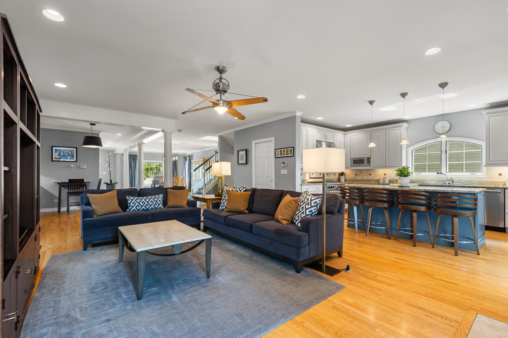 6972 West Imlay Street Chicago, IL 60631 - Photo 10 of 42 a living room with furniture and kitchen view