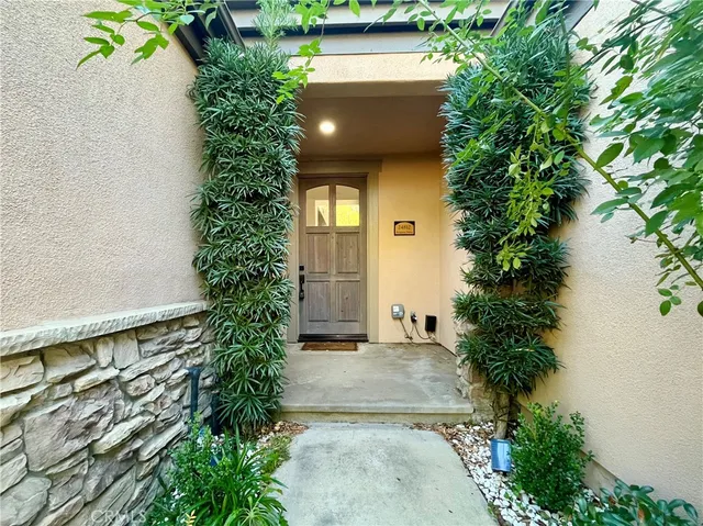 view of a house with a plants