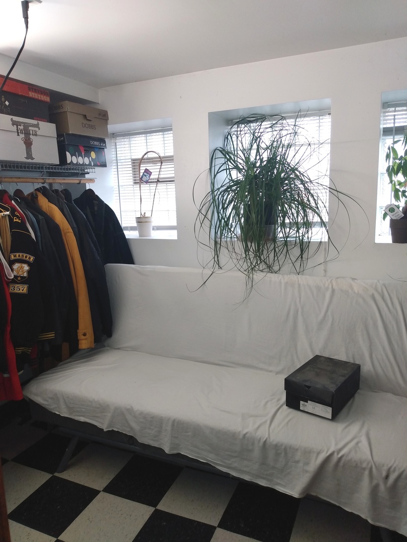 8015 South May Street Chicago, IL 60620 - Photo 16 of 23 a bedroom with a bed and a potted plant