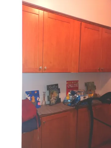 a room with storage and utility