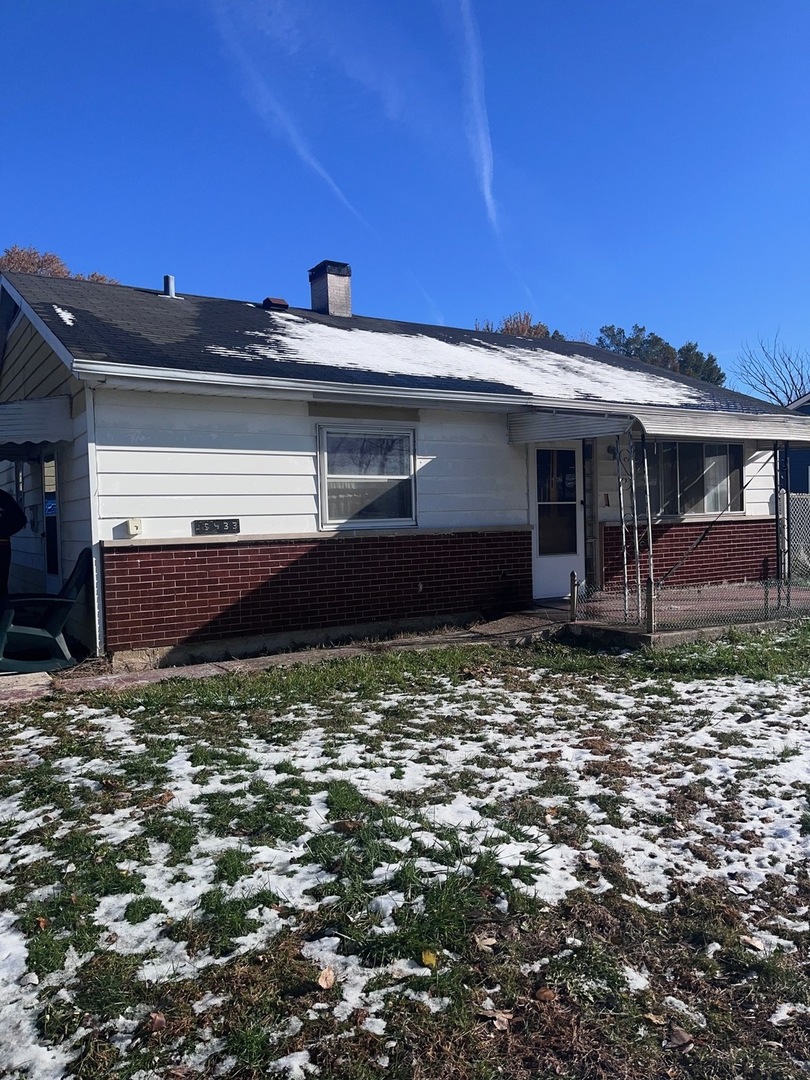 a backyard of a house