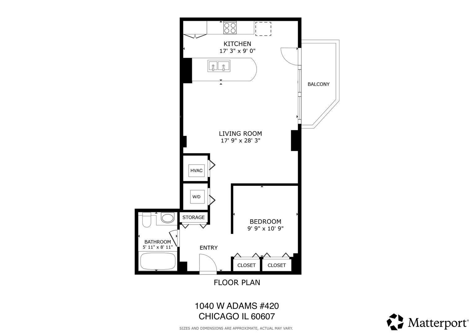 1040 West Adams Street, Unit 420 Chicago, IL 60607 - Photo 19 of 20