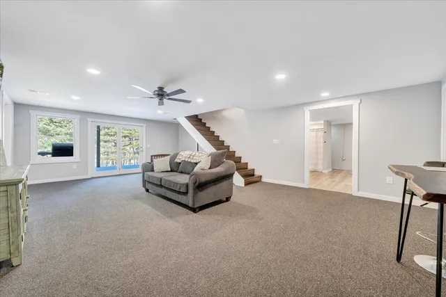 a car and bike parked in a garage