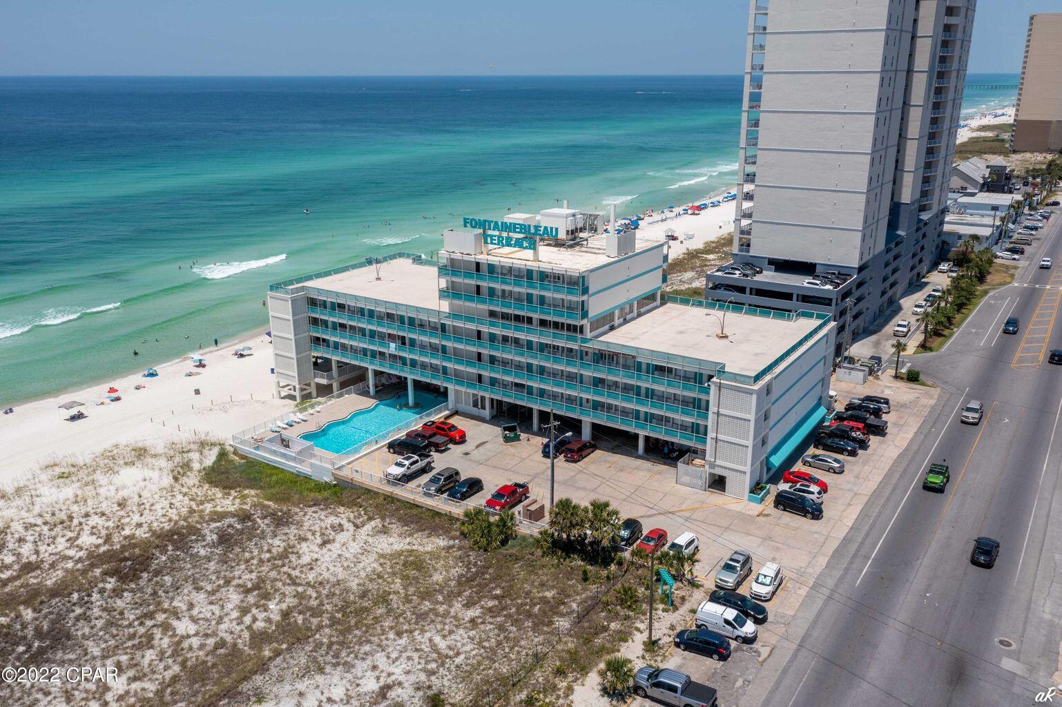 14401 Front Beach Road, Unit 434 Panama City Beach, FL 32413 - Photo 26 of 36 a view of a terrace with sitting area
