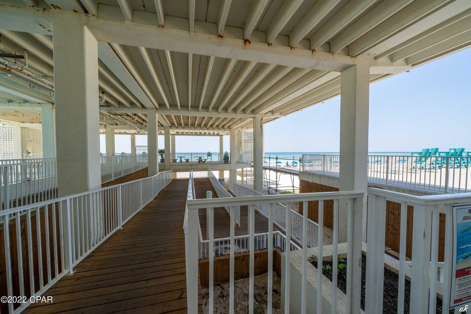 14401 Front Beach Road, Unit 434 Panama City Beach, FL 32413 - Photo 34 of 36 a view of a balcony with couch