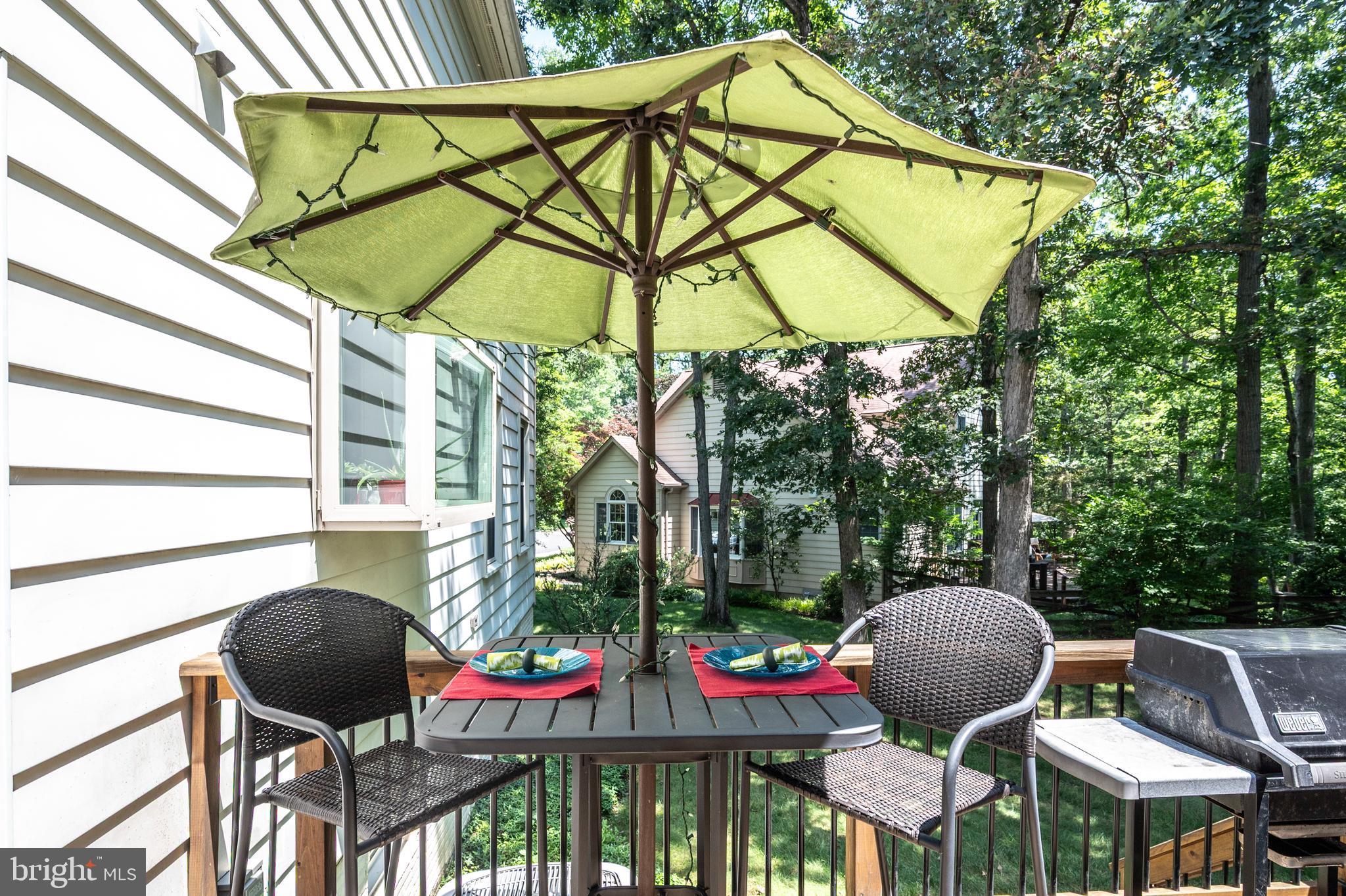 6909 Trillium Lane Springfield, VA 22152 - Photo 15 of 36 a backyard of a house with table and chairs