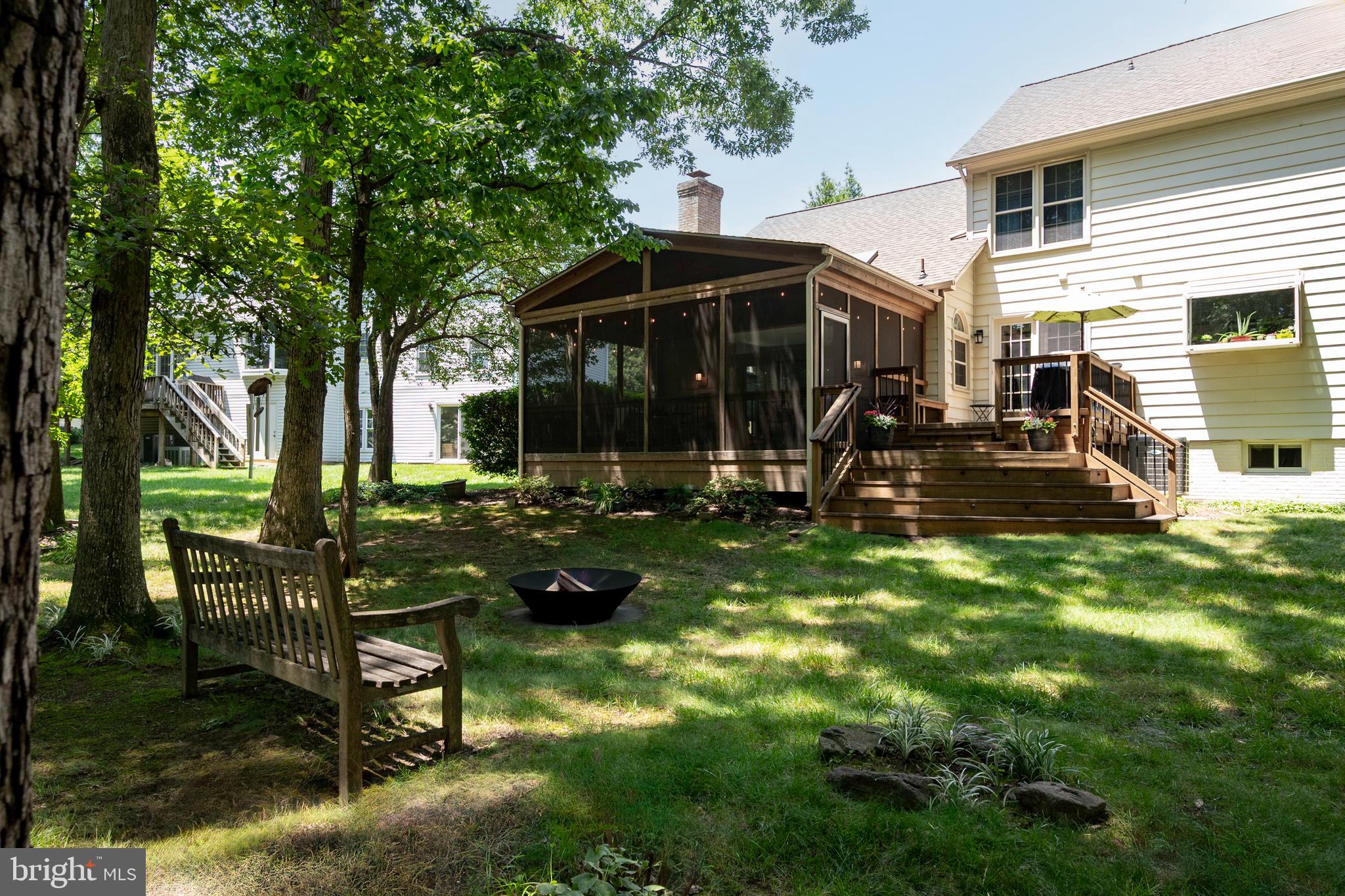 6909 Trillium Lane Springfield, VA 22152 - Photo 17 of 36 a view of a house with backyard sitting area and garden