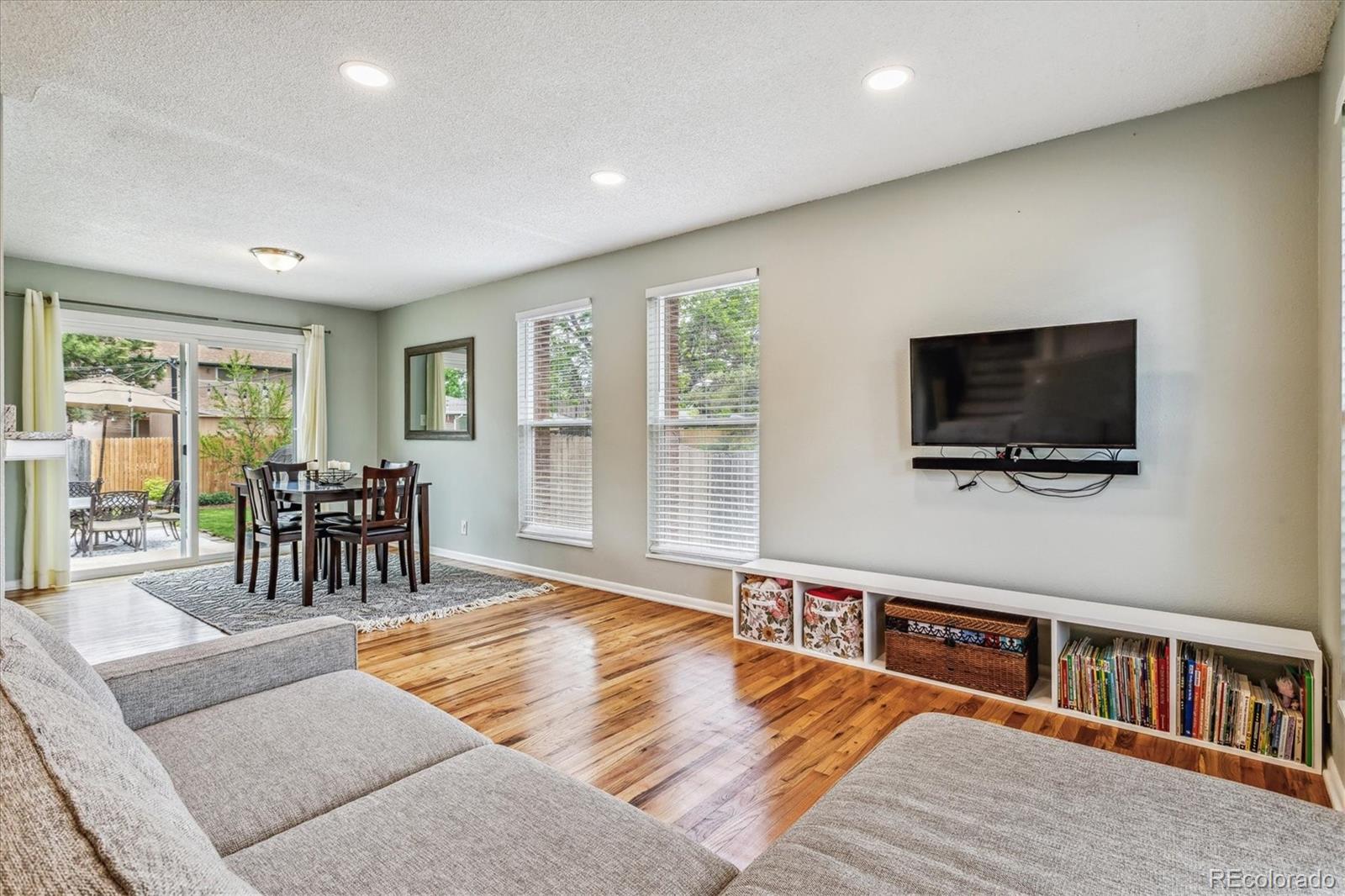 4844 Scranton Court Denver, CO 80239 - Photo 8 of 25 a living room with furniture and a flat screen tv
