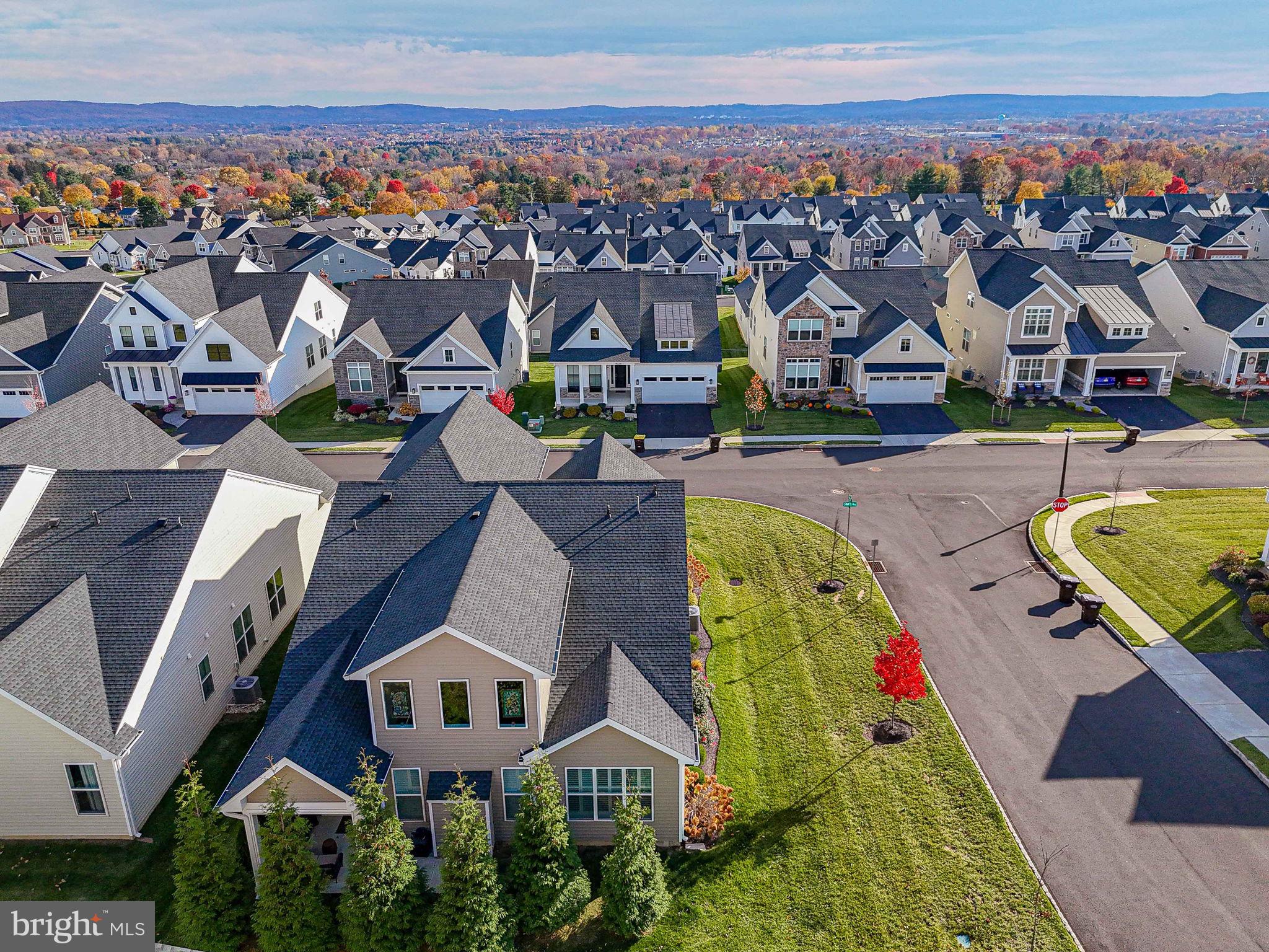4027 Shef's Way Allentown, PA 18104 - Photo 59 of 80 an aerial view of residential houses with outdoor space and ocean view