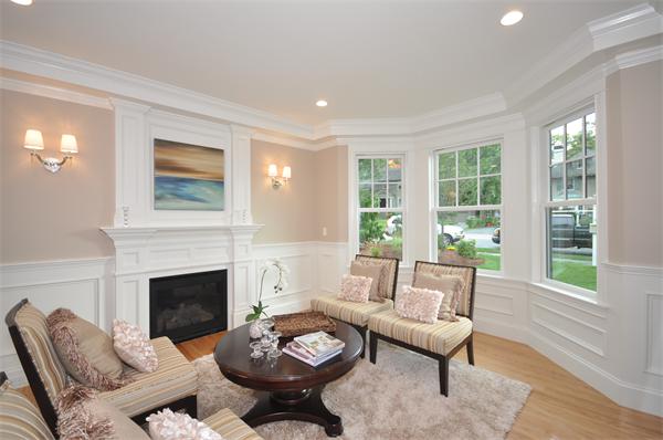 36 Somerset Road Lexington, MA 02420 - Photo 4 of 22 a living room with furniture and a fireplace