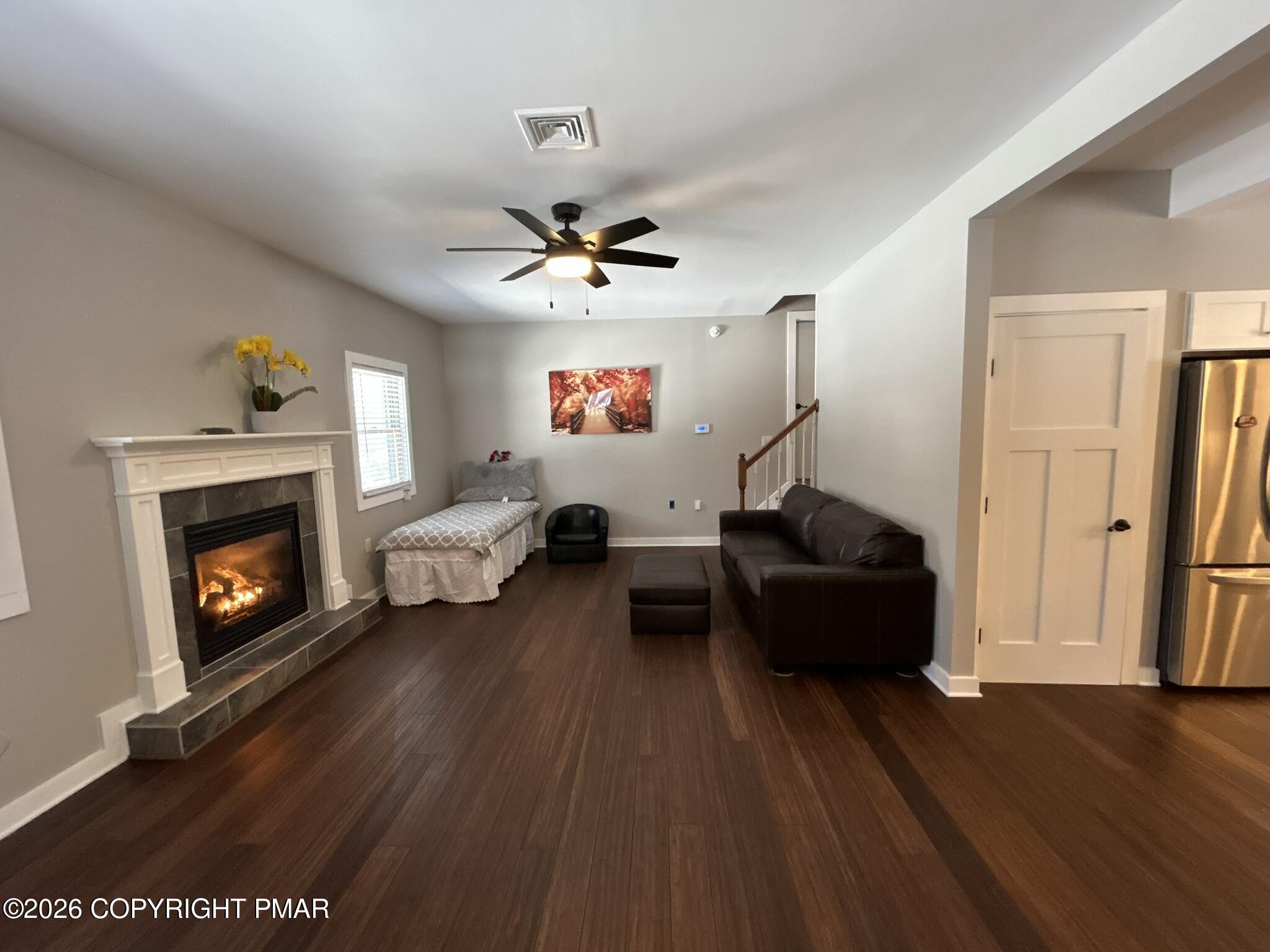 2 Rockridge Road Lake Harmony, PA 18624 - Photo 11 of 19 a living room with furniture and a fireplace