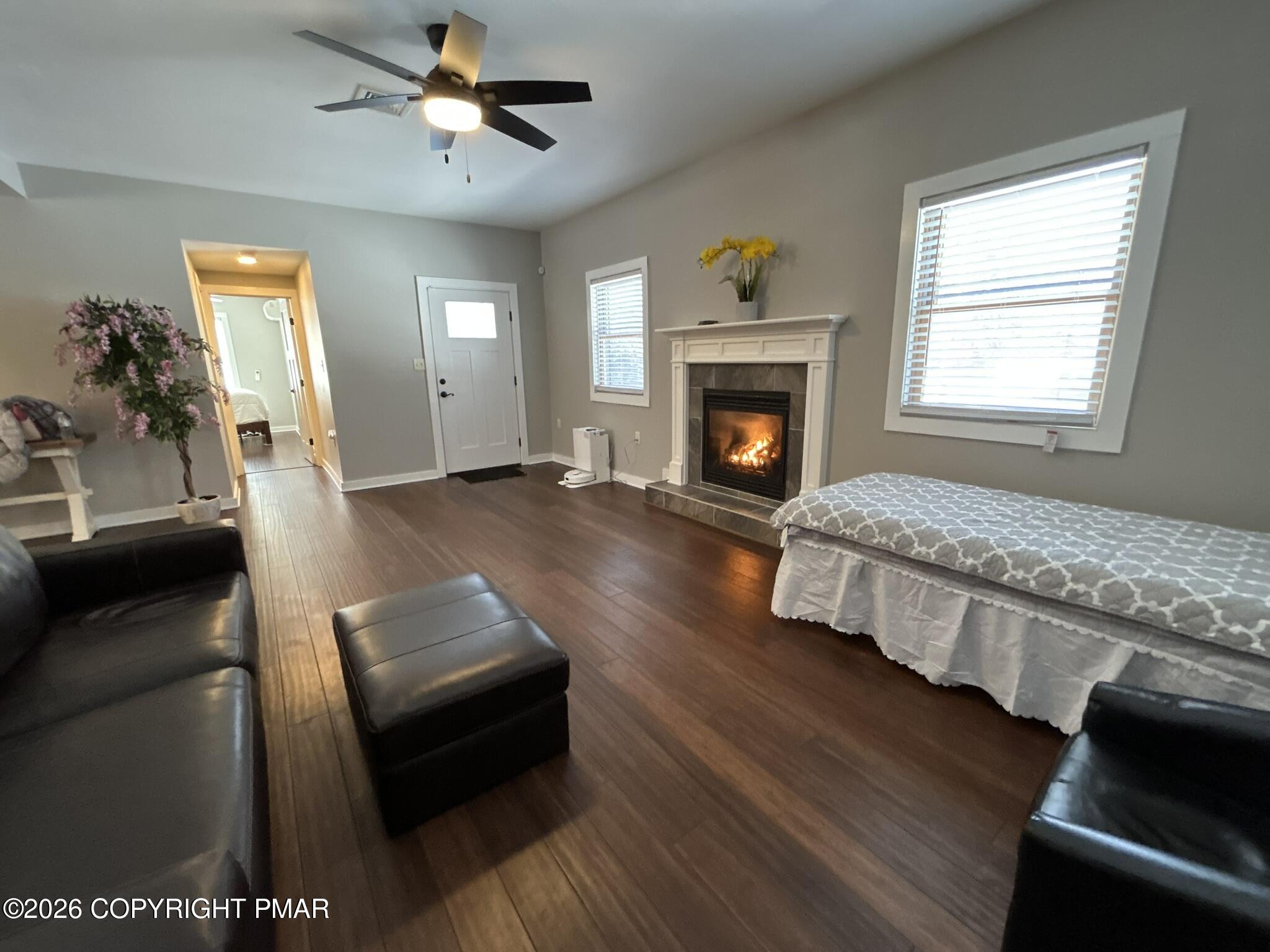 2 Rockridge Road Lake Harmony, PA 18624 - Photo 8 of 19 a living room with furniture and a fireplace