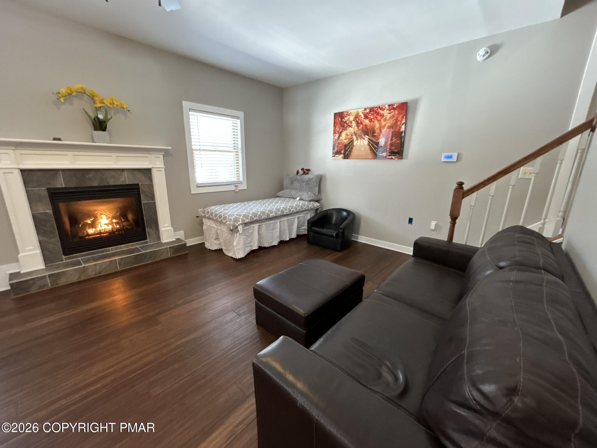 2 Rockridge Road Lake Harmony, PA 18624 - Photo 10 of 19 a living room with furniture and a fireplace