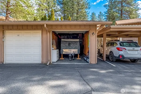 a view of a car garage