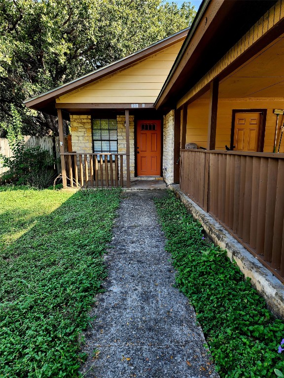 802 Kimberly Street, Unit B Georgetown, TX 78628 - Photo 1 of 1 a front view of a house with garden