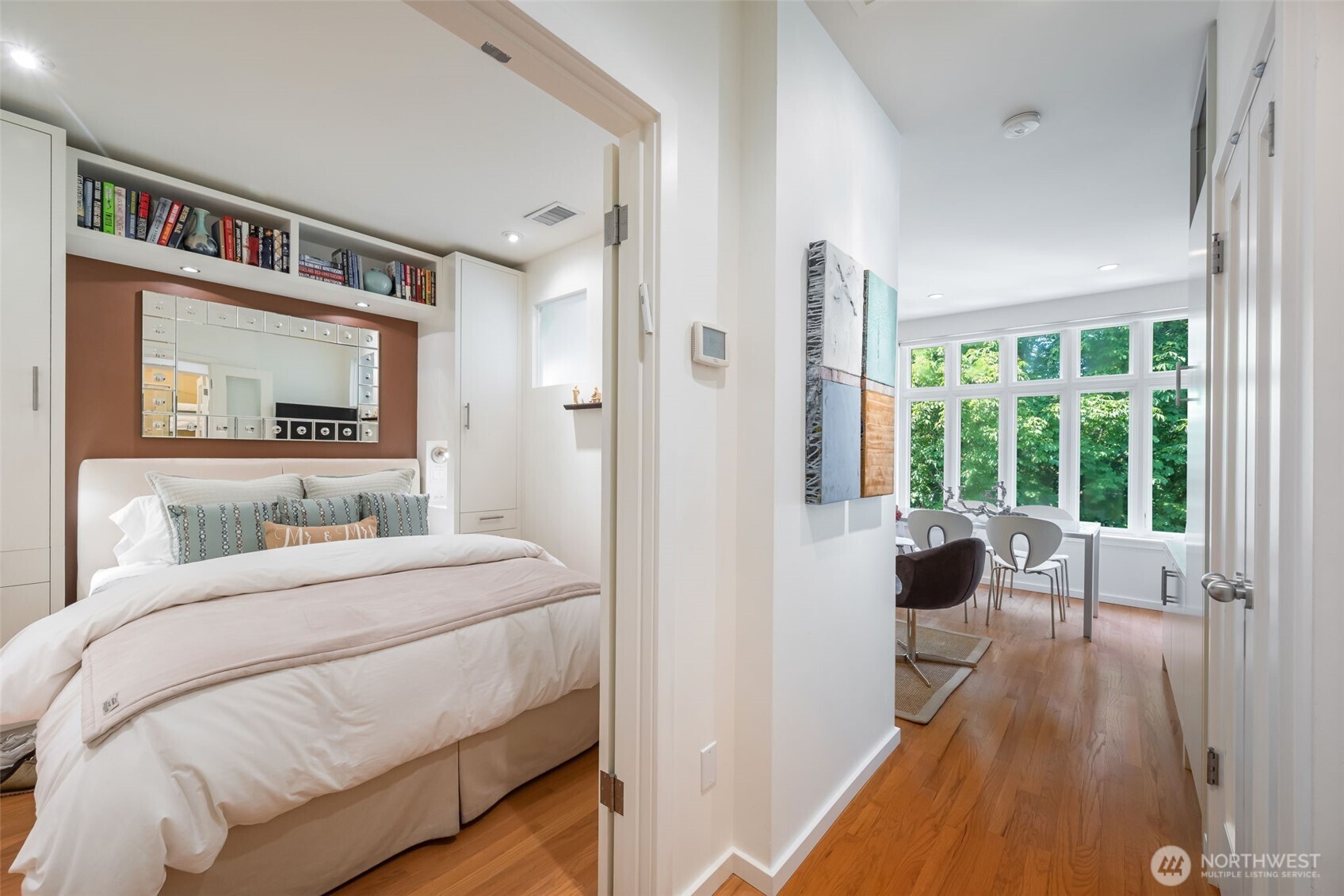 3601 South McClellan Street, Unit 8 Seattle, WA 98144 - Photo 15 of 23 a bedroom with a bed and a large window