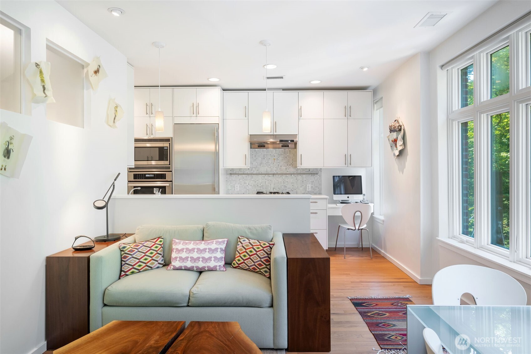 3601 South McClellan Street, Unit 8 Seattle, WA 98144 - Photo 10 of 23 a living room with furniture and a wooden floor