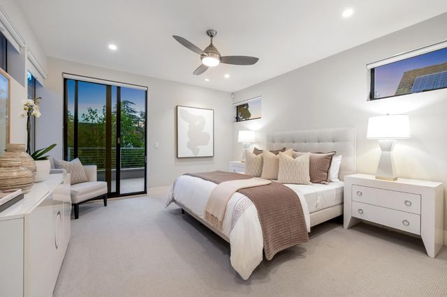 a view of balcony with small garden