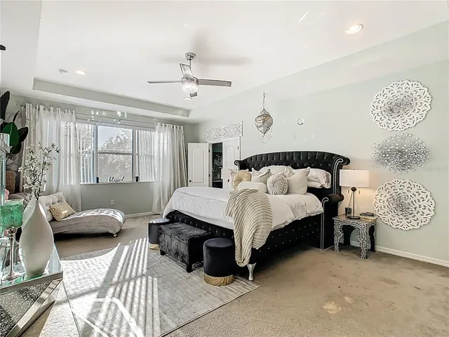 a view of a back yard from a room