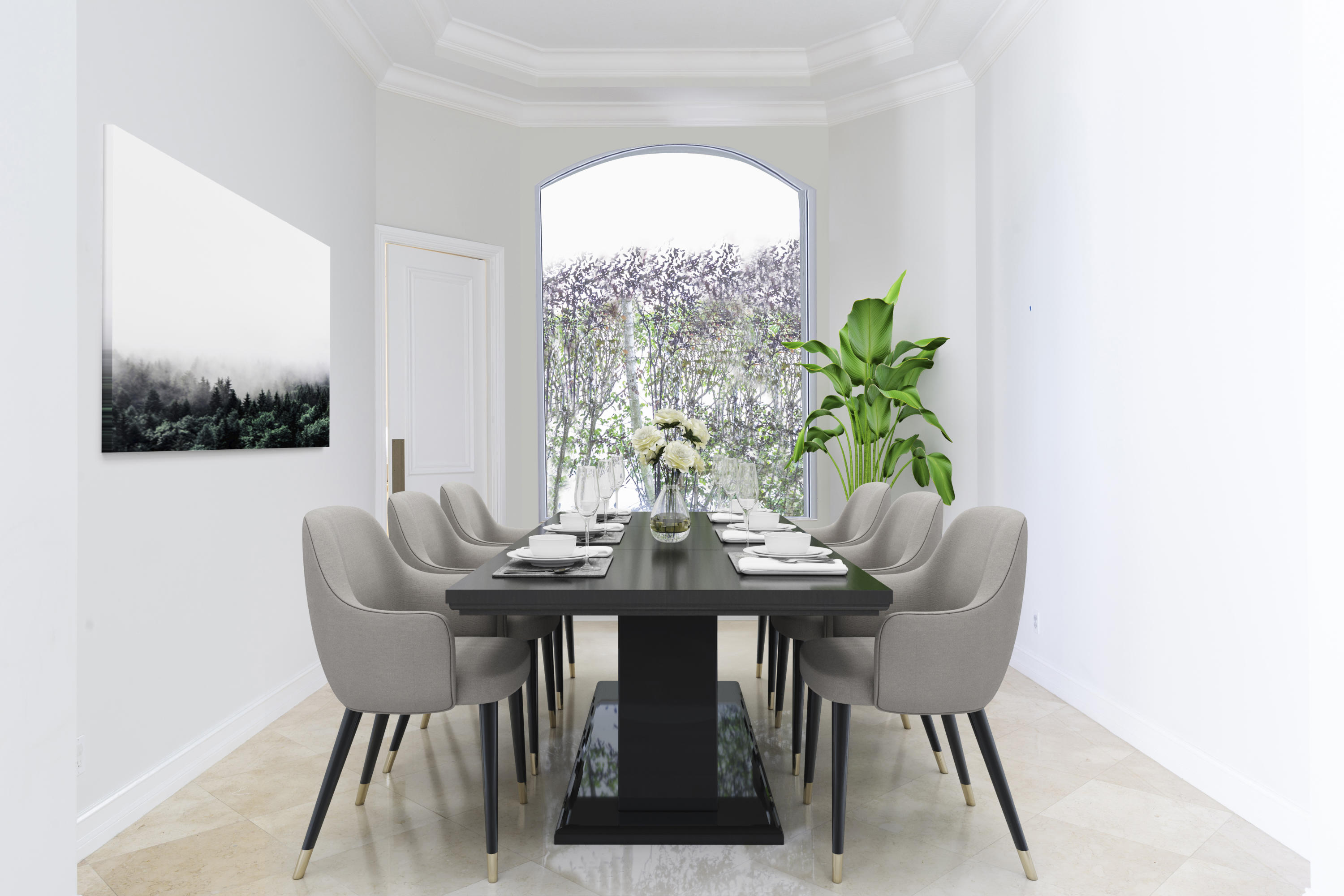 17706 Middlebrook Way Boca Raton, FL 33496 - Photo 16 of 61 a view of a dining room with furniture and a potted plant