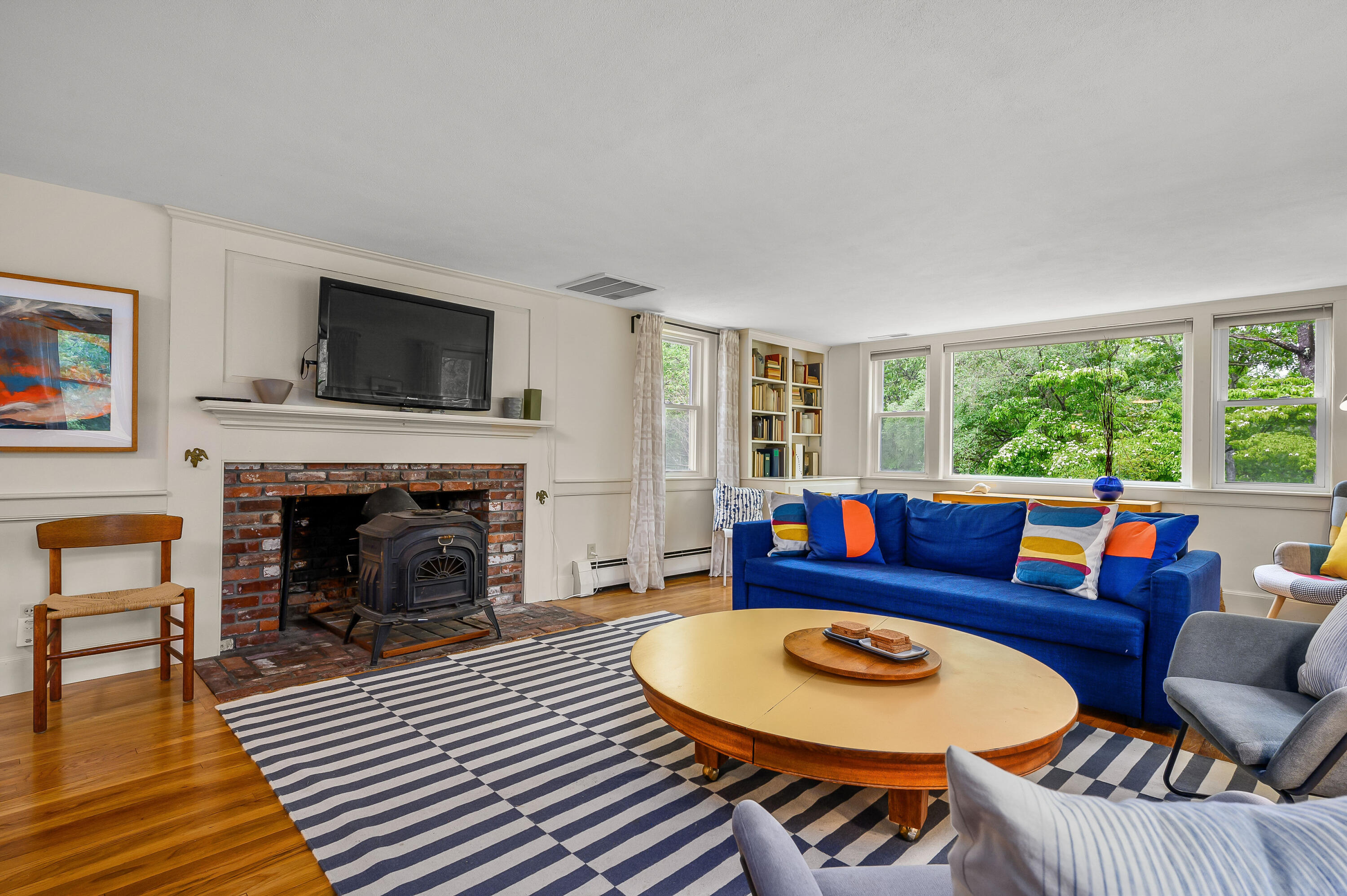 15 Ellerslie Road Orleans, MA 02653 - Photo 8 of 50 Wood stove in living room
