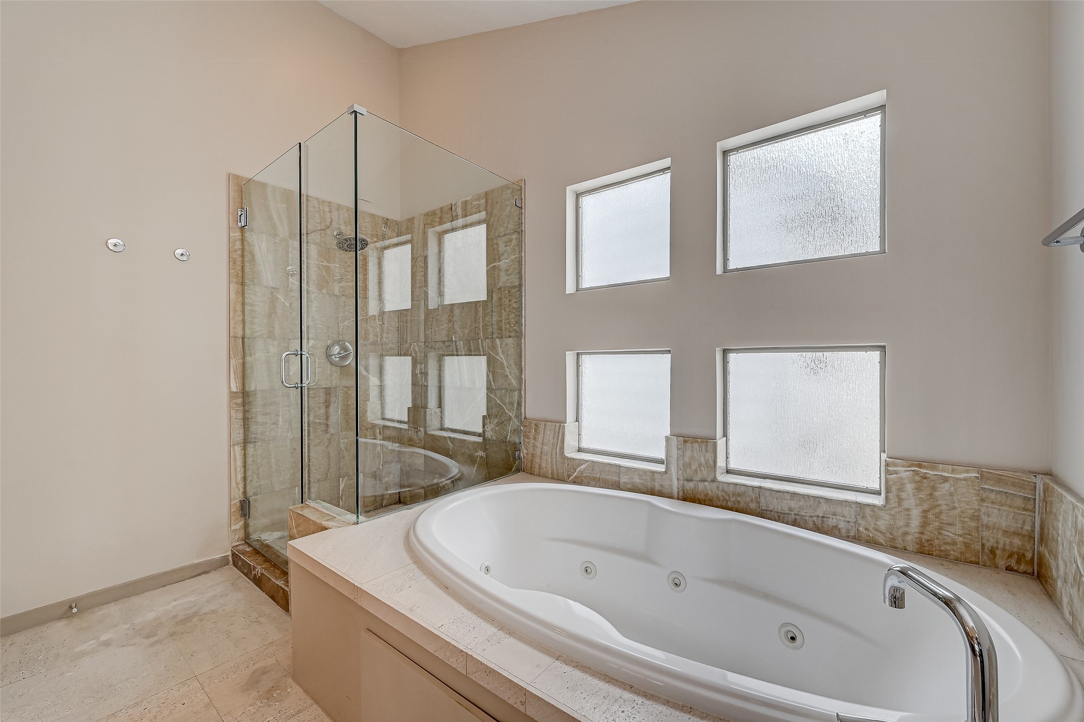 5315 Lillian Street Houston, TX 77007 - Photo 40 of 47 a bathroom with a bathtub and a shower