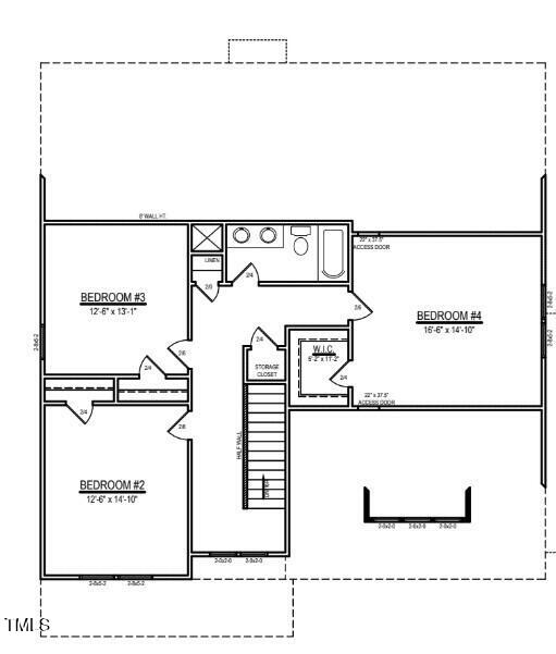941 Rhum Drive, Unit LOT 33 Fayetteville, NC 28311 - Photo 4 of 4 Second floor floorplan