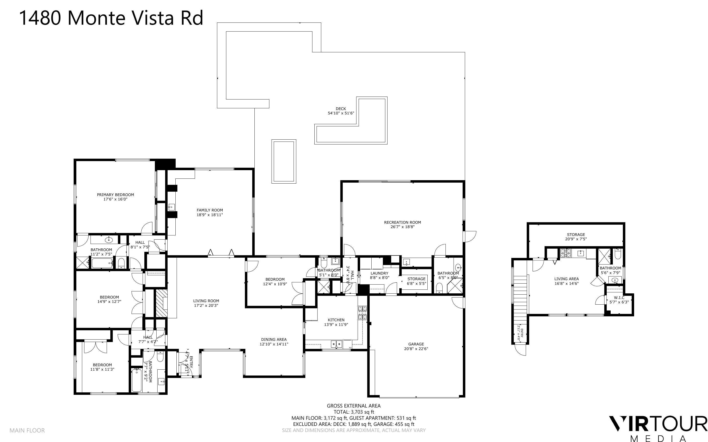1480 Monte Vista Road Montecito, CA 93108 - Photo 43 of 43 Floor plan