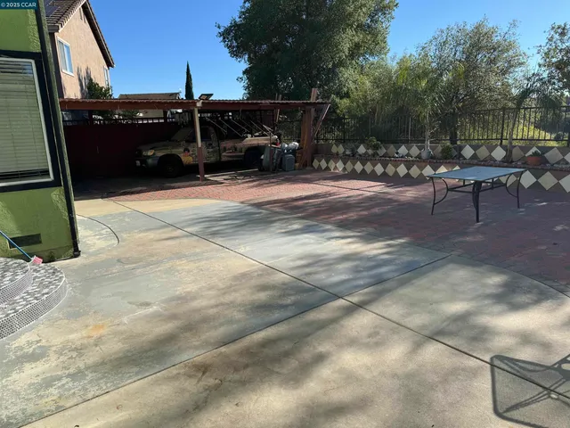 a view of outdoor space with seating area