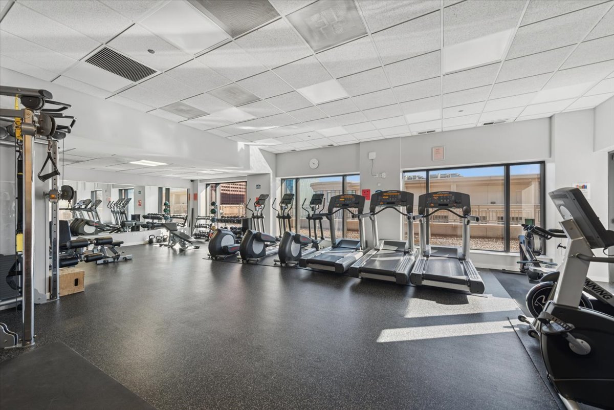 520 South State Street, Unit 907 Chicago, IL 60605 - Photo 21 of 26 a view of a room with gym equipment
