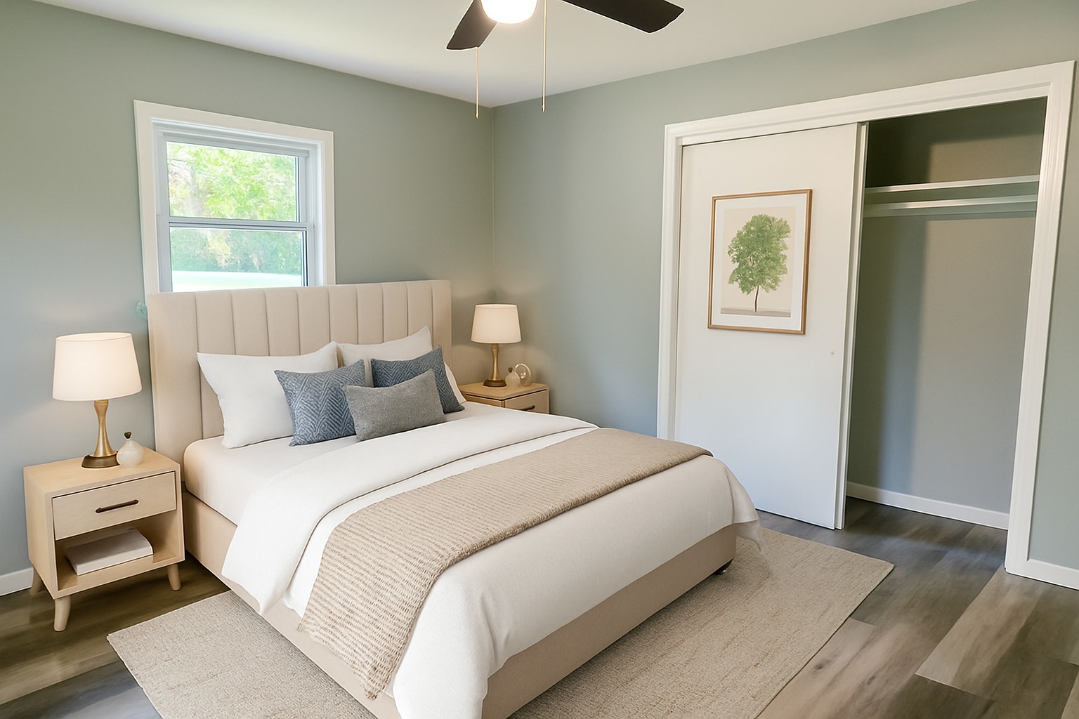 55 Cherry Drive Kankakee, IL 60901 - Photo 19 of 42 a bedroom with a bed and a window