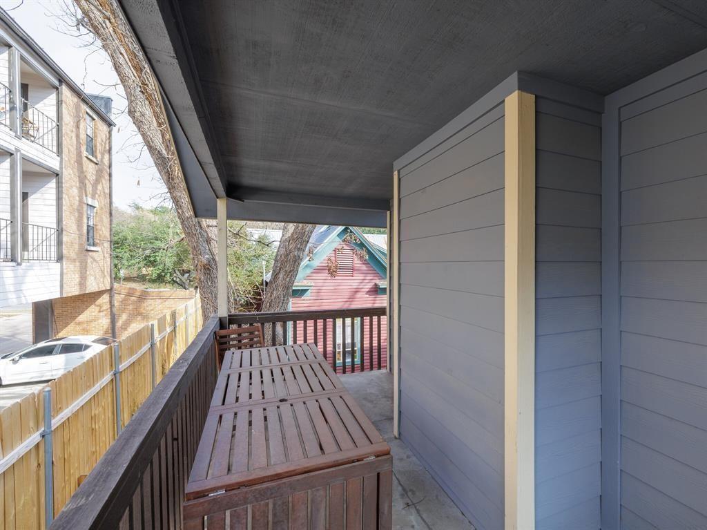3004 Speedway, Unit 6 Austin, TX 78705 - Photo 21 of 25 a view of balcony with wooden floor