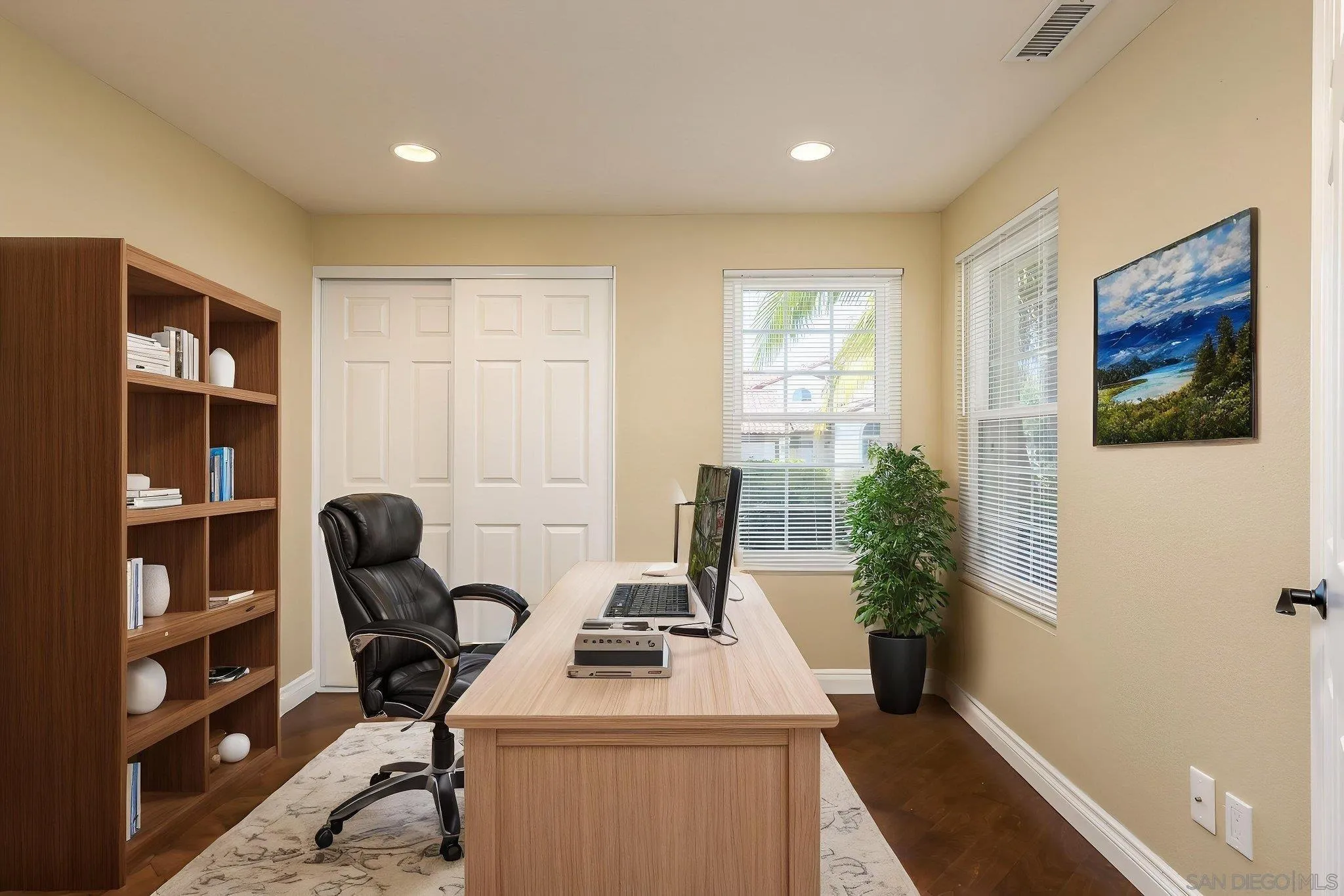 5029 Viewridge Way Oceanside, CA 92056 - Photo 20 of 31 a view of a workspace with furniture and a window