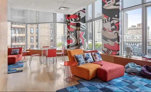 a view of gym equipment and children play room