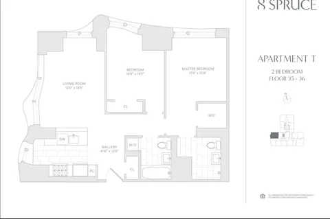 $8,905 | 8 Spruce Street, Unit 36T | Financial District