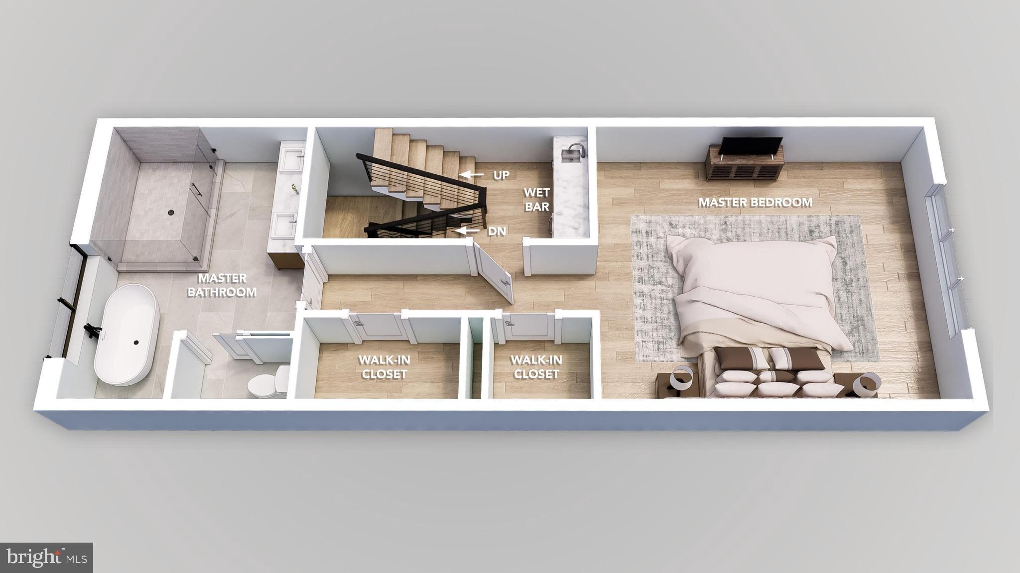 1843 Jade Way Philadelphia, PA 19122 - Photo 11 of 13 a view of living room with furniture and flat screen tv