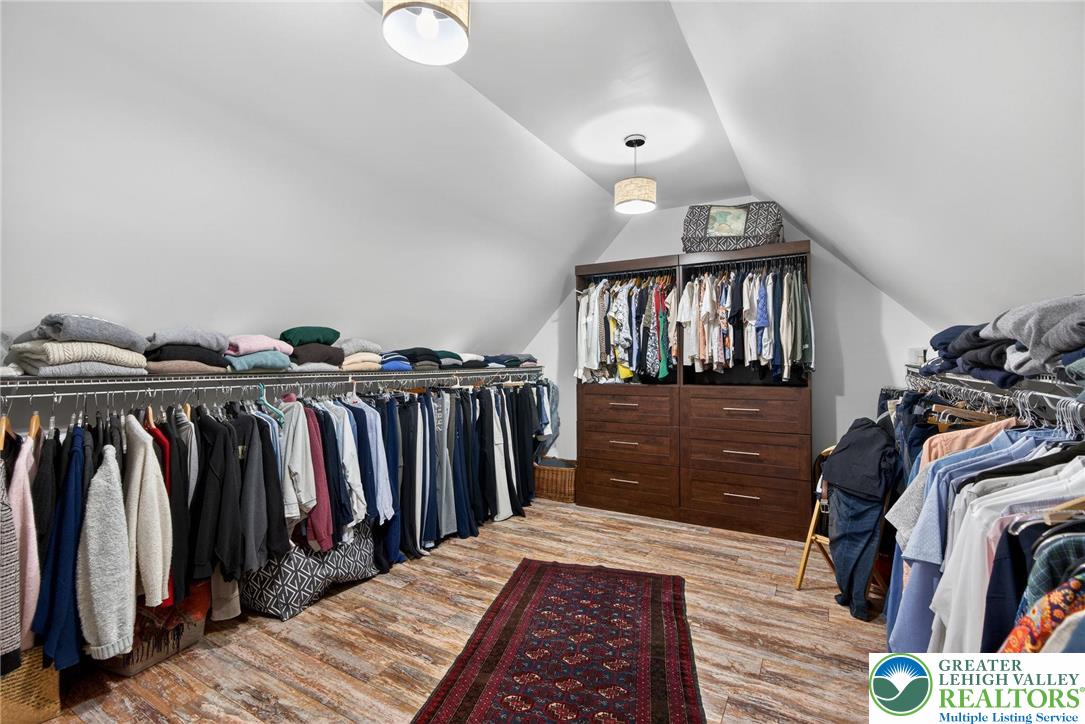 591 Rockbridge Road Nazareth, PA 18064 - Photo 46 of 73 a view of a closet area with clothes and shoes
