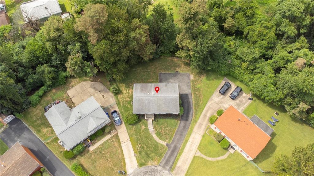 617 Blueberry Road Monroeville, PA 15146 - Photo 34 of 38 an aerial view of a house with a swimming pool
