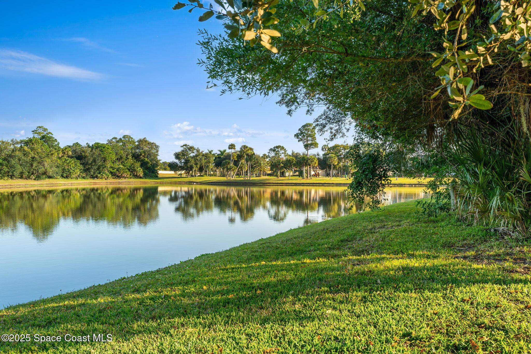 4447 Reseda Way Rockledge, FL 32955 - Photo 68 of 87 a view of a lake with a big yard